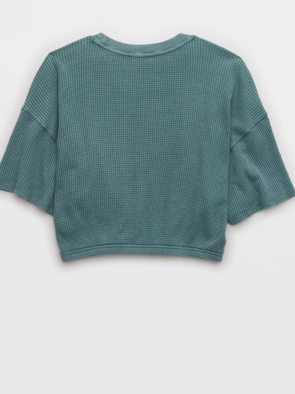 OFFLINE By Aerie Wow! Waffle Cinched T-Shirt Size XL - Picture 3 of 12